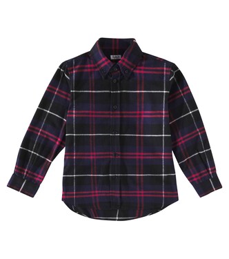 Plaid cotton flannel shirt | Il Gufo