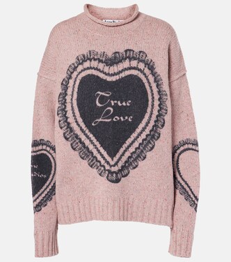 Printed wool-blend sweater | Acne Studios