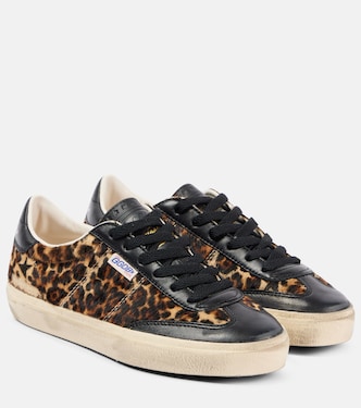 Soul Star leopard-print leather sneakers | Golden Goose