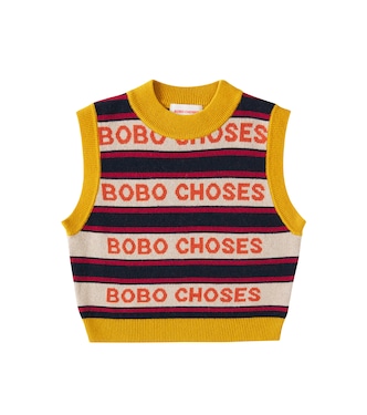 Logo striped vest  | Bobo Choses