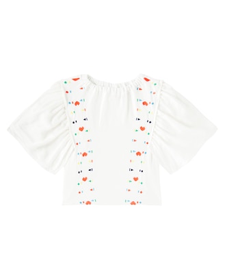 Embroidered cotton top | Fábula