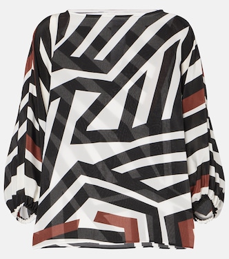 Camino striped silk top | Max Mara