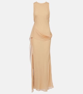 Draped silk gown | Victoria Beckham