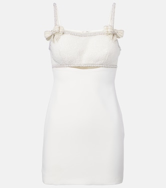 Robe en crêpe à perles fantaisie | Self-Portrait