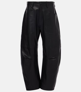 Shon leather barrel-leg pants | Nili Lotan