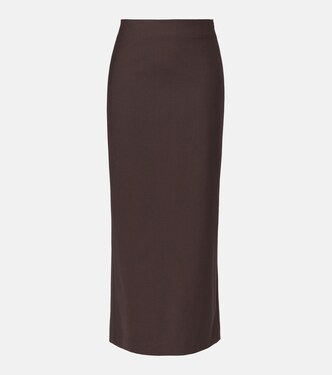 Maxirock aus einem Wollgemisch | Brunello Cucinelli