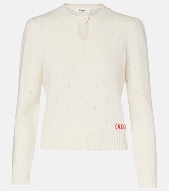 Pointelle wool and cashmere sweater | Chloé