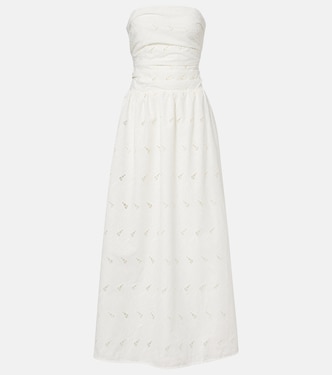 Robe longue Moa à broderies anglaises | Faithfull