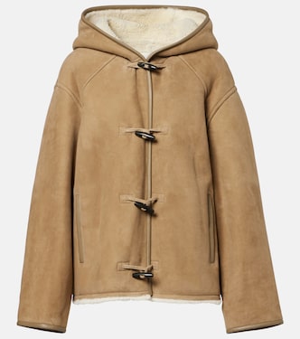 Reversible leather and shearling jacket | Yves Salomon