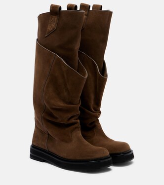 Botas Passeggiata de ante drapeadas | The Attico