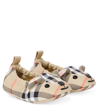 Bebé - zapatos slip-on Burberry Check de lona | Burberry Kids