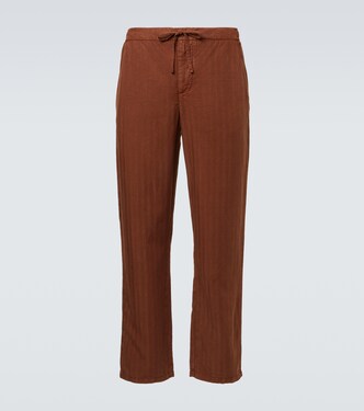 Mendes herringbone straight pants | Frescobol Carioca
