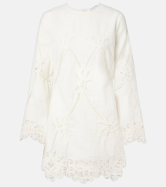 Minikleid Amberg aus Baumwolle und Leinen | Veronica Beard