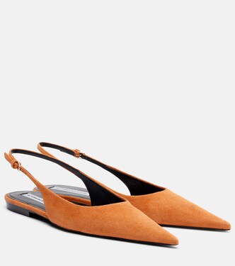 Suede slingback flats | Victoria Beckham