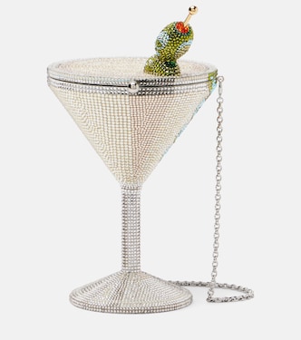 Martini crystal-embellished clutch | Judith Leiber Couture
