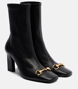 Ankle Boots Signora Horsebit aus Leder | Gucci