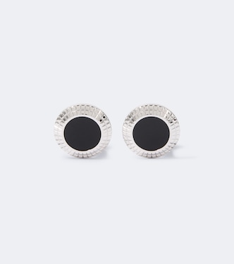 Sterling silver cufflinks with onyx | Dunhill
