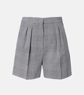 Prince of Wales check wool crêpe shorts | Max Mara