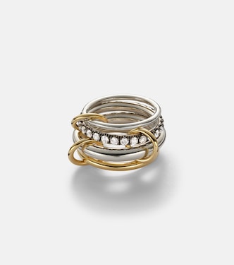 Janssen SG 18kt gold and sterling silver ring with diamonds | Spinelli Kilcollin