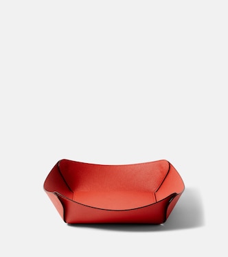 Safran Medium leather bowl | Giobagnara