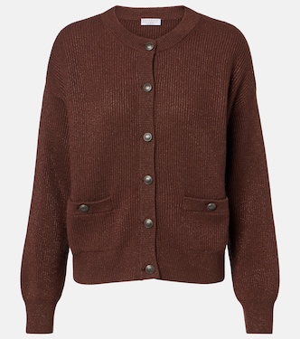 Cardigan en cachemire mélangé | Brunello Cucinelli