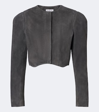Cropped suede jacket | Alaïa