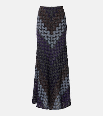 Knitted lamé maxi skirt | Missoni