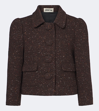 Wool-blend cropped jacket | Shushu/Tong