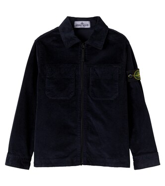 Compass cotton-blend corduroy jacket | Stone Island Junior