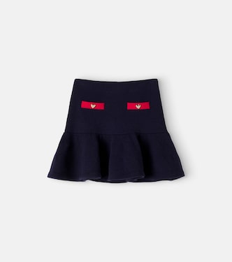 Embellished wool and cashmere-blend skirt | Self-Portrait Kids