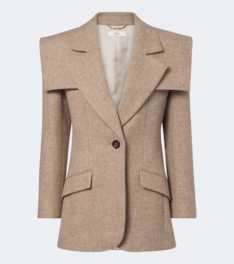 Caped wool blazer | Chloé