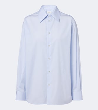 Camisa Cassandre de algodón a rayas | Saint Laurent