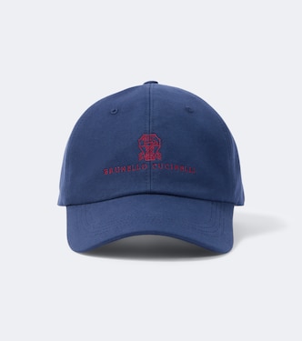 Logo cotton canvas baseball cap | Brunello Cucinelli