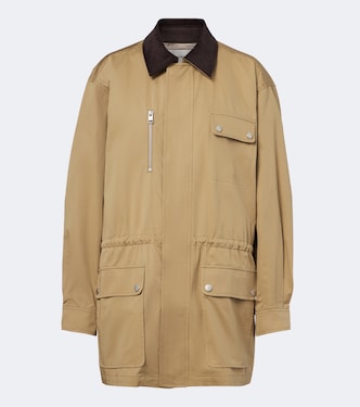 Corduroy-trimmed cotton twill jacket | Frame