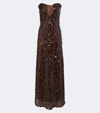Bustier-Robe Opaline mit Pailletten | Christopher Esber