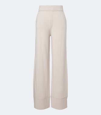 Pantalones anchos de lana y cachemir | Jardin des Orangers