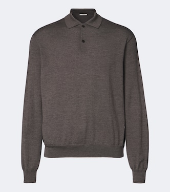 Blainy wool and cashmere polo sweater | The Row