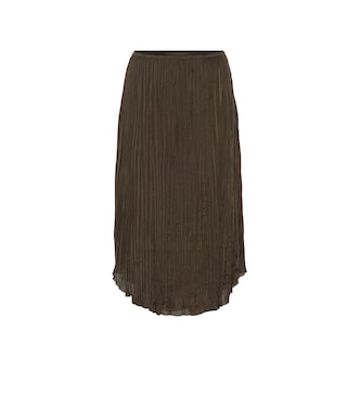 Pleated-crêpe skirt | Vince
