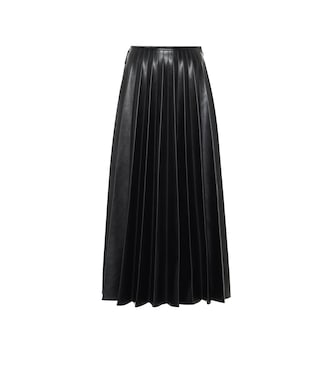 High-rise faux leather skirt | Peter Do