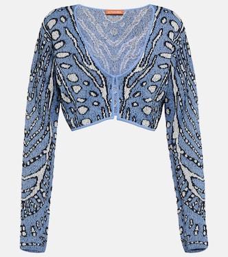 Damisi jacquard knit cropped cardigan | Altuzarra