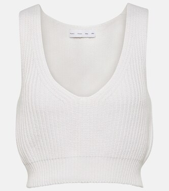 Top White Label en coton et cachemire | Proenza Schouler
