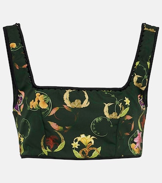 Amanda Marina embroidered crop top | Agua by Agua Bendita