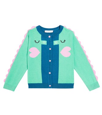 Colorblocked cotton cardigan | Stella McCartney Kids