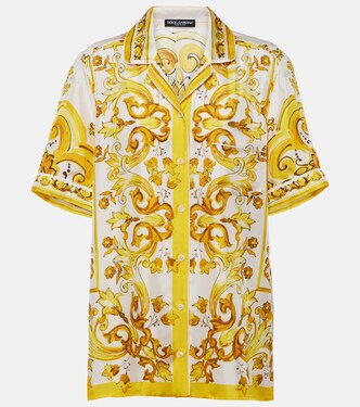 Majolica silk twill shirt | Dolce&Gabbana