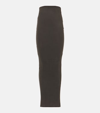 Dirt Pillar leather maxi skirt | Rick Owens