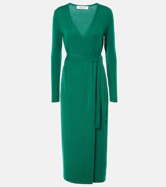 Astrid wool and cashmere wrap dress | Diane von Furstenberg