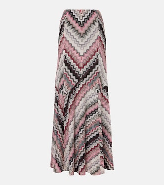 Knitted lamé maxi skirt | Missoni