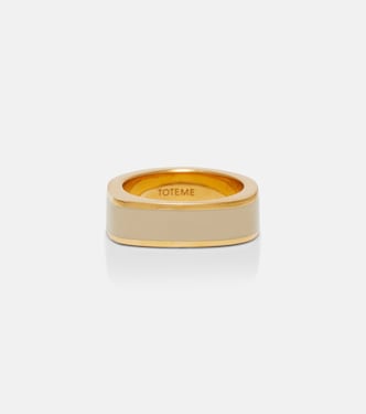 Signature 18kt gold-plated ring | Toteme