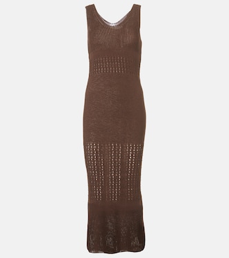 Valois knitted cotton-blend maxi dress | Max Mara
