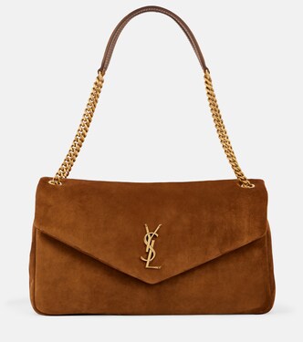 Calypso Large suede shoulder bag | Saint Laurent